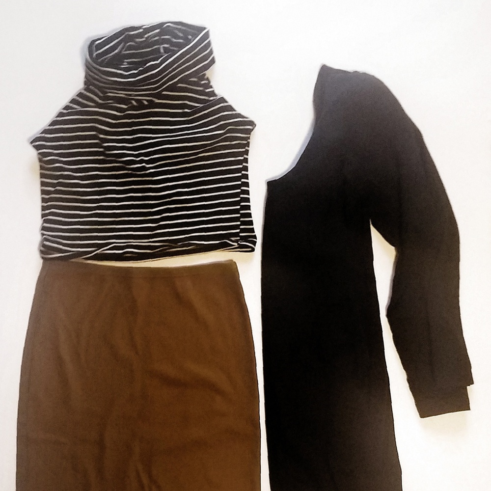 American Apparel Bundle: Dress, Skirt, Crop Top